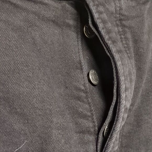 Old Navy Women's Distressed Blackwash Denim Sky-Hi Short Extra High Rise Sz 16 - Picture 3 of 5